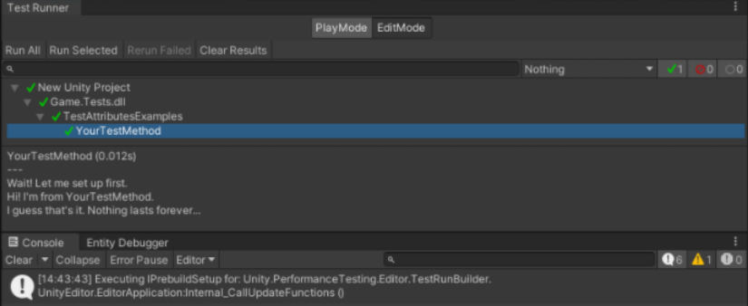 Fast Unit Testing for Unity Projects